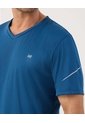 Camiseta Unicolor Deportiva   Para Hombre Azul Patprimo de Patprimo