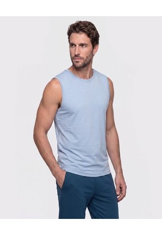 Camiseta Deportiva Unicolor   Para Hombre Azul Patprimo Patprimo