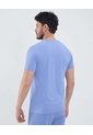 Camiseta Con Textura   Para Hombre Azul Patprimo de Patprimo