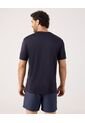 Camiseta Deportiva Unicolor   Para Hombre Azul Patprimo de Patprimo