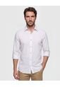Camisa Casual A Rayas   Para Hombre Blanco Patprimo de Patprimo