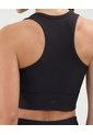 Top Deportivo Acanalado  Para Mujer Negro Patprimo de Patprimo