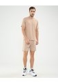 Camiseta Deportiva Cuello En V  Para Hombre Beige Patprimo de Patprimo