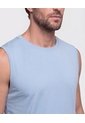 Camiseta Deportiva Unicolor   Para Hombre Azul Patprimo de Patprimo
