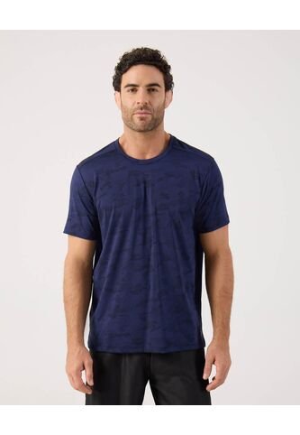 Camiseta Texturizada   Para Hombre Azul Patprimo Patprimo