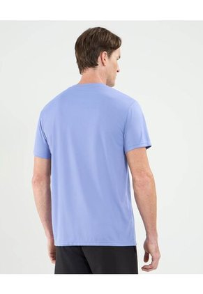 Camiseta Manga Corta Cuello Redondo Con Screen Para Hombre Azul Patprimo