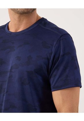 Camiseta Texturizada   Para Hombre Azul Patprimo