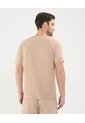 Camiseta Deportiva Cuello En V  Para Hombre Beige Patprimo de Patprimo