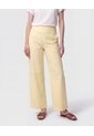 Pantalón Bota Ancha Pretina Ancha   Para Mujer Amarillo Patprimo de Patprimo