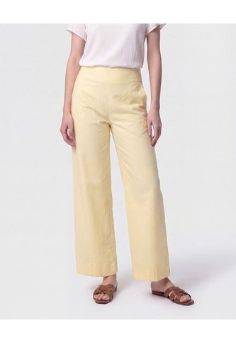 Pantalón Bota Ancha Pretina Ancha   Para Mujer Amarillo Patprimo Patprimo