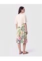 Vestido Escote En V Con Prenses   Para Mujer Crema Patprimo de Patprimo