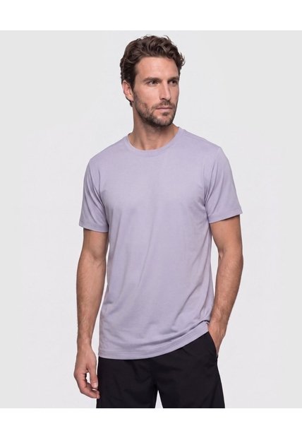 Camiseta Manga Corta Texturizada  Para Hombre Gris Patprimo