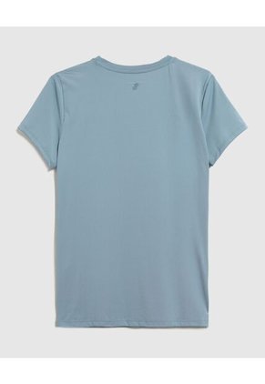 Camiseta Deportiva Con Estampado Para Mujer Azul Patprimo