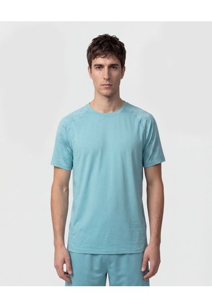 Camiseta Deportiva Con Detalle En Mangas   Para Hombre Verde Patprimo