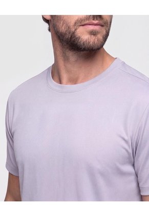 Camiseta Manga Corta Texturizada  Para Hombre Gris Patprimo