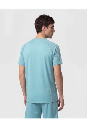 Camiseta Deportiva Con Detalle En Mangas Para Hombre Verde Patprimo