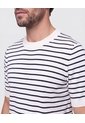Camiseta Tejida Cuello Redondo   Para Hombre Blanco Patprimo de Patprimo