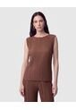 Blusa Textura Plisada   Para Mujer Café Patprimo de Patprimo