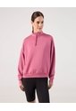 Buzo Unicolor Cuello Alto   Para Mujer Rosado Patprimo de Patprimo