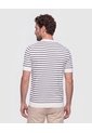 Camiseta Tejida Cuello Redondo   Para Hombre Blanco Patprimo de Patprimo