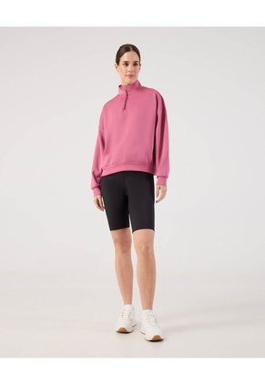 Buzo Unicolor Cuello Alto Para Mujer Rosado Patprimo