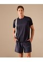 Camiseta Deportiva Unicolor   Para Hombre Azul Patprimo de Patprimo