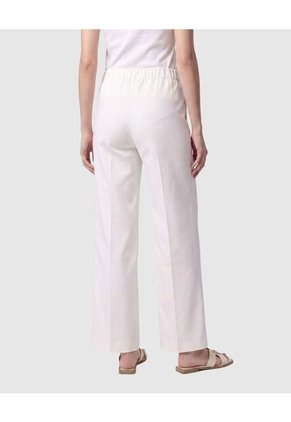 Pantalón Culotte Con Pretina Lisa Para Mujer Blanco Patprimo