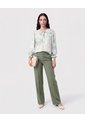 Blusa Con Cuello De Amarre   Para Mujer Verde Patprimo de Patprimo