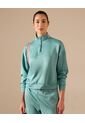 Buzo Unicolor Cuello Alto   Para Mujer Verde Patprimo de Patprimo