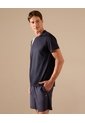 Camiseta Deportiva Unicolor   Para Hombre Azul Patprimo de Patprimo