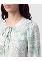 Blusa Con Cuello De Amarre   Para Mujer Verde Patprimo de Patprimo
