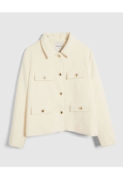 Chaqueta Para Mujer Desestructurada Color Crema Marca Patprimo #14080143