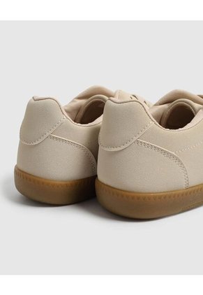 Tenis Casuales Con Suela De Goma Para Mujer Beige Patprimo
