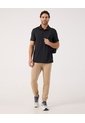 Polo Deportiva Unicolor   Para Hombre Negro Patprimo de Patprimo