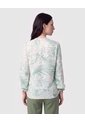 Blusa Con Cuello De Amarre   Para Mujer Verde Patprimo de Patprimo