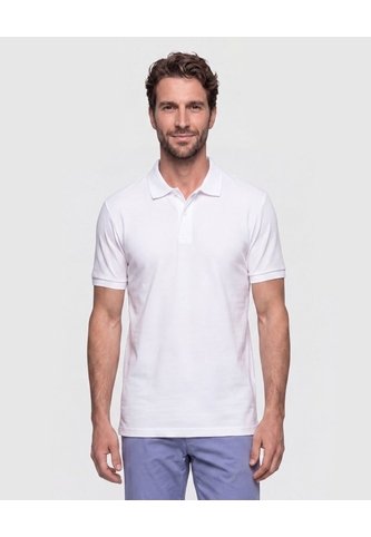 Polo Premium En Tejido Piqué   Para Hombre Blanco Patprimo Patprimo