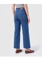 Jeans Corte Culotte De Tiro Alto   Para Mujer Azul Patprimo de Patprimo