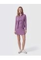 Polo Deportiva Con Cremallera   Para Mujer Morado Patprimo de Patprimo