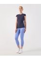 Leggins Capri Con Cortes   Para Mujer Azul Patprimo de Patprimo