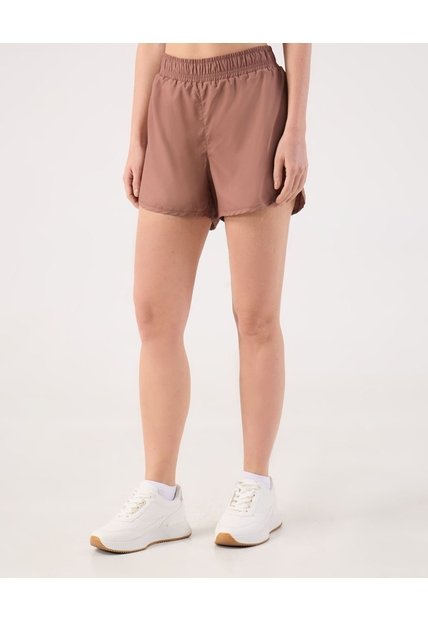 Short Deportivo Unicolor   Para Mujer Café Patprimo