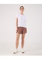 Short Deportivo Unicolor   Para Mujer Café Patprimo de Patprimo