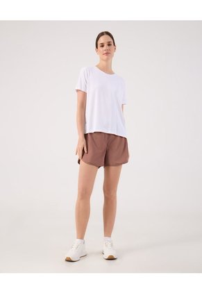 Short Deportivo Unicolor Para Mujer Café Patprimo
