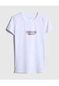 Camiseta Deportiva Estampada  Para Mujer Blanco Patprimo de Patprimo