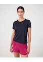 Camiseta Cola De Pato Texturizada  Para Mujer Azul Patprimo de Patprimo
