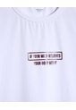 Camiseta Deportiva Estampada  Para Mujer Blanco Patprimo de Patprimo