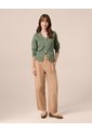 Saco Cárdigan Con Botones Joya   Para Mujer Verde Patprimo de Patprimo