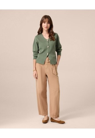 Saco Cárdigan Con Botones Joya   Para Mujer Verde Patprimo Patprimo