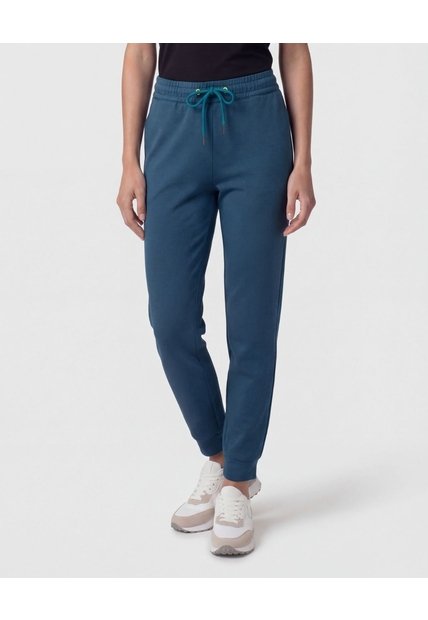 Jogger Unicolor Con Cordón   Para Mujer Azul Patprimo