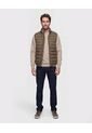 Chaleco Acolchado Cuello Alto   Para Hombre Verde Patprimo de Patprimo