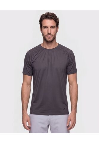 Camiseta Deportiva Con Detalle En Mangas   Para Hombre Gris Patprimo Patprimo